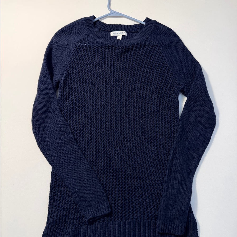Banana Republic Dark Blue Women's Crew Neck Sweater
